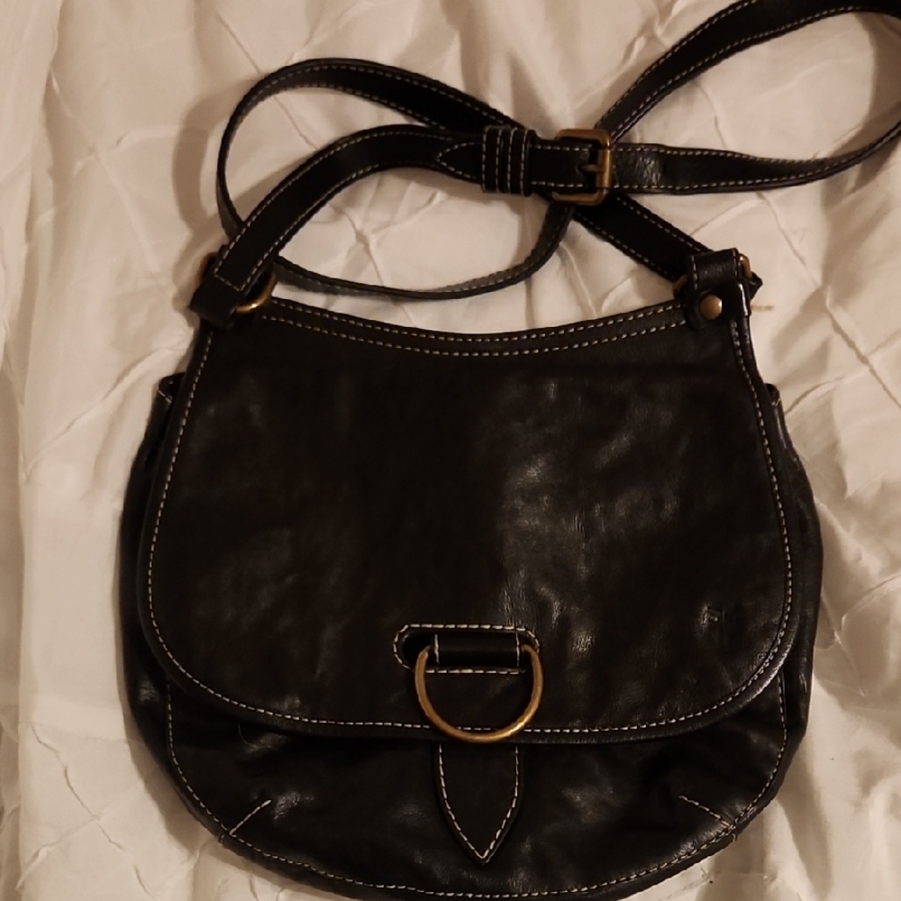 Frye elegant Black Leather Shoulder Bag